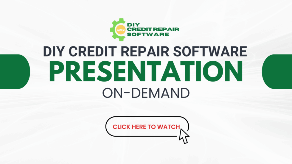 DIY Credit Repair Software presentation preview